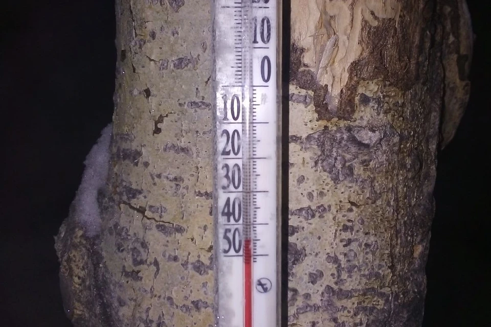 Некоторые градусники опустились и ниже -40