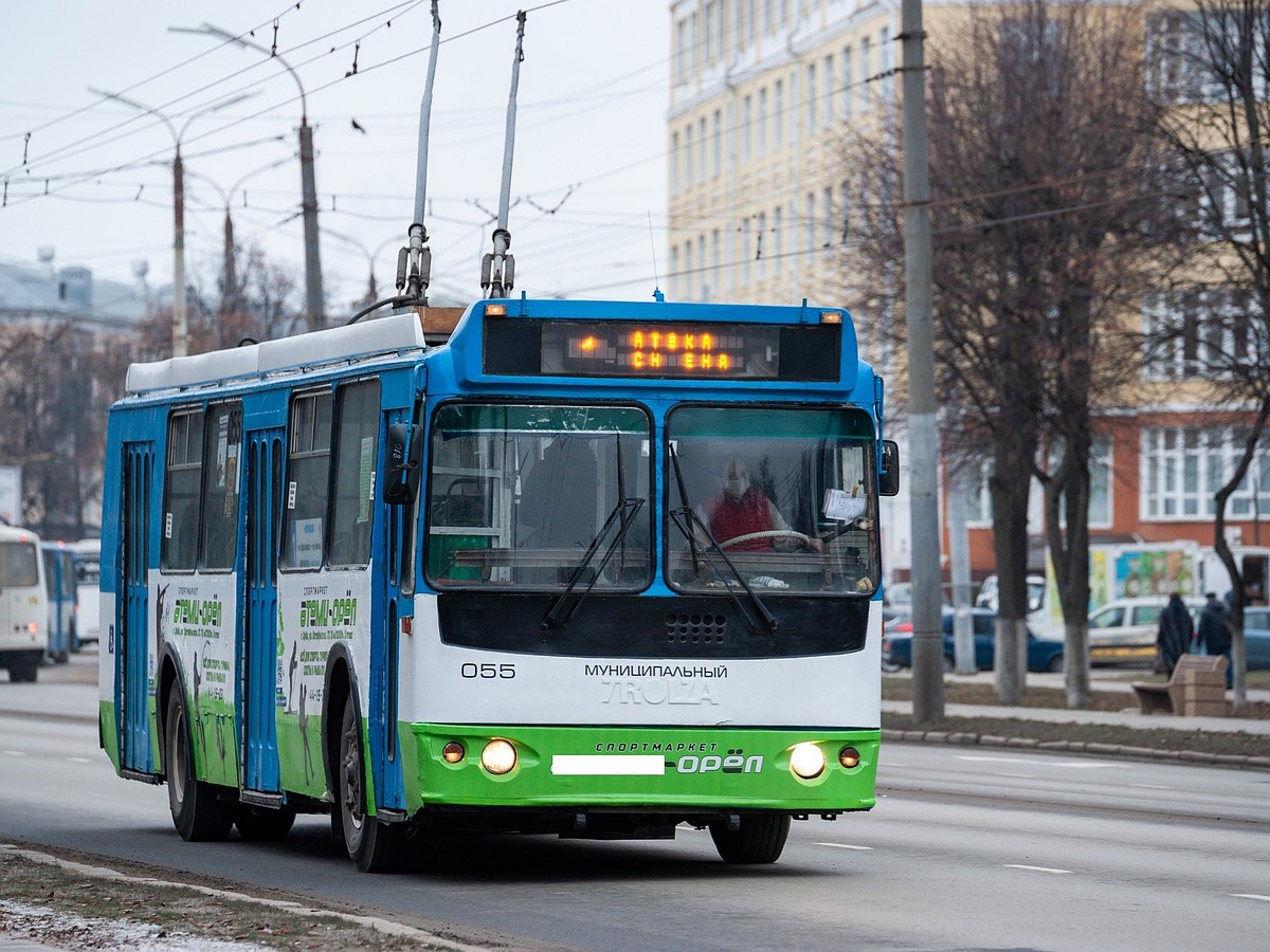 В Орле троллейбусы №1 и №8 пустят в объезд после закрытия Красного моста -  KP.RU