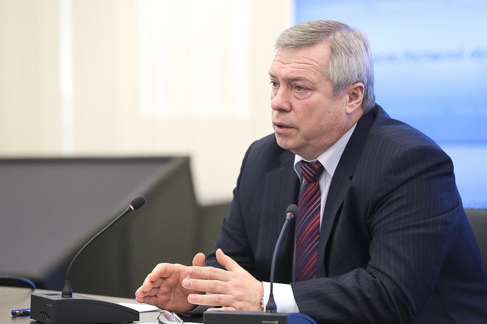 Вопрос о транспортном кольце прозвучал на ежегодной пресс-конференции. ФОТО: пресс-служба правительства Ростовской области.