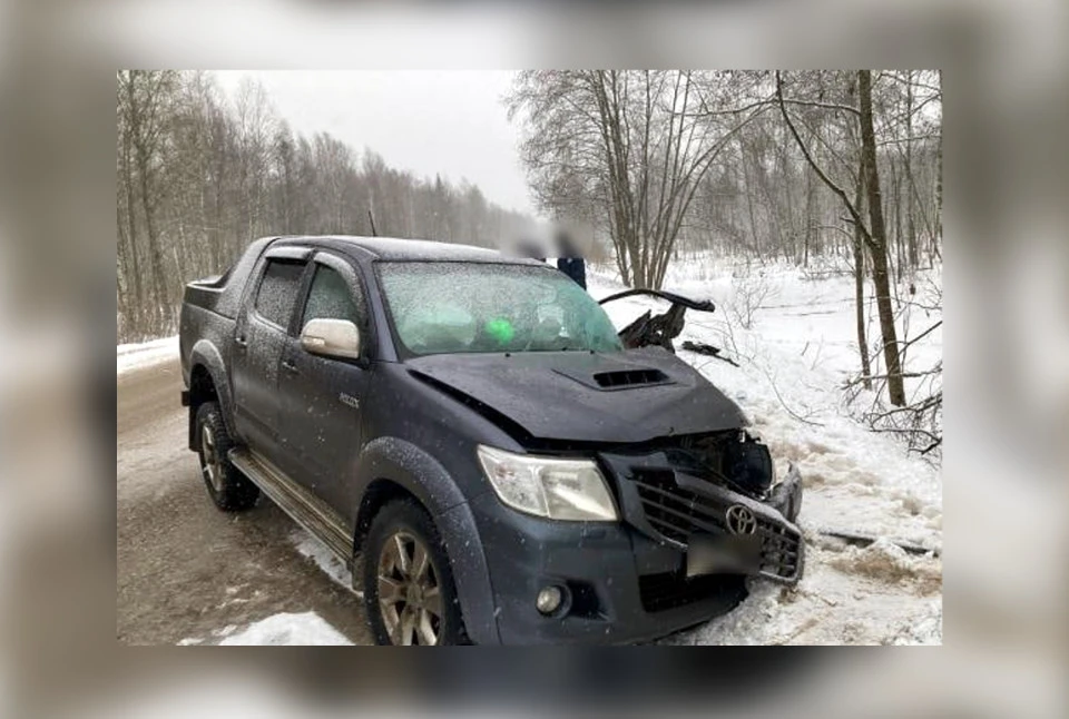 Пикап, которым управляла погибшая женщина. Фото: УГИБДД по Тверской области