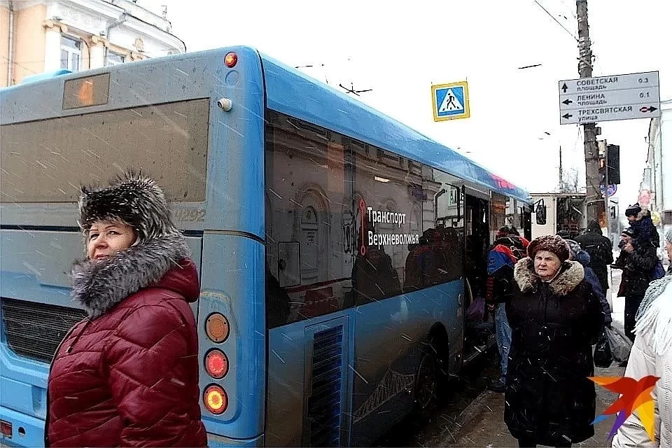 По данным регионального перевозчика, снегопад не повлиял на работу «Транспорта Верхневолжья».