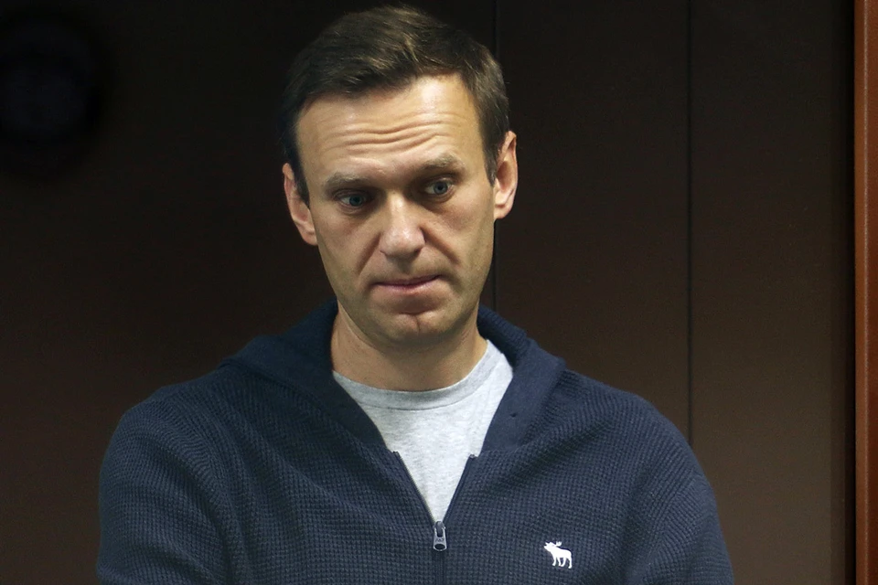 Алексей Навальный во время судебного процесса.
