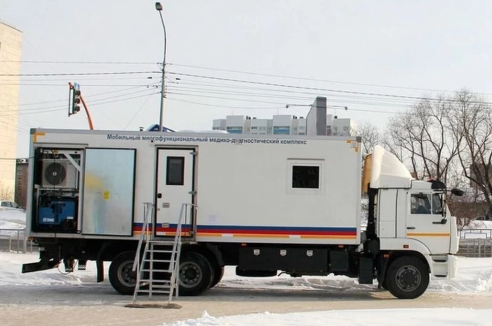 Мобильный пункт вакцинации. Фото: пресс-служба Минздрава Алтайского края