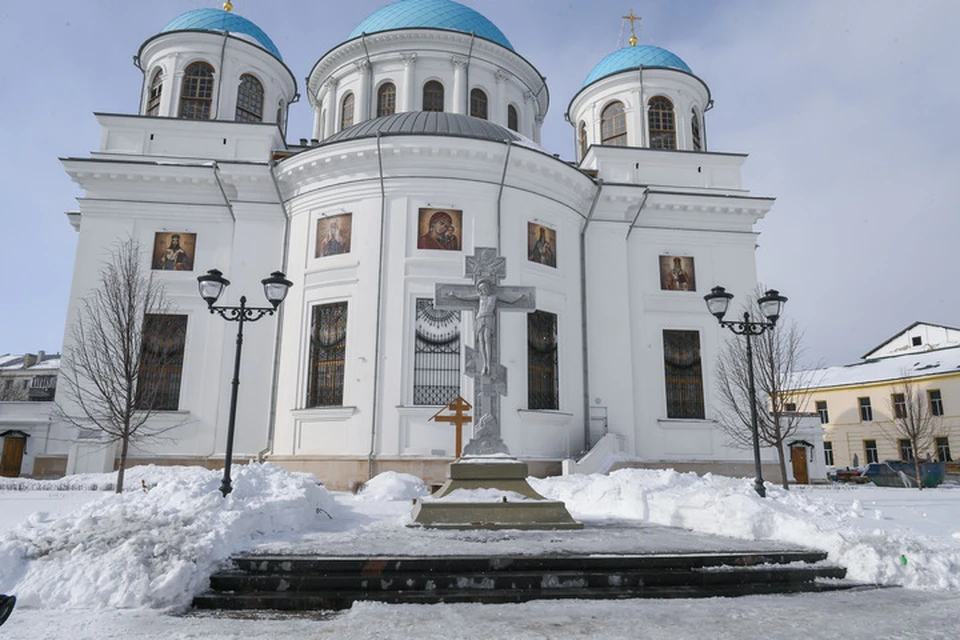 Казанский храм Казанской Божьей Казань зимой