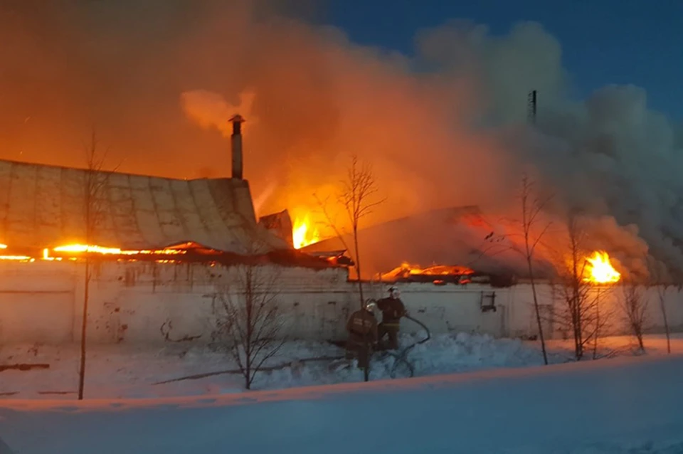 Конюшня загорелась в Оранском монастыре под Нижним Новгородом.