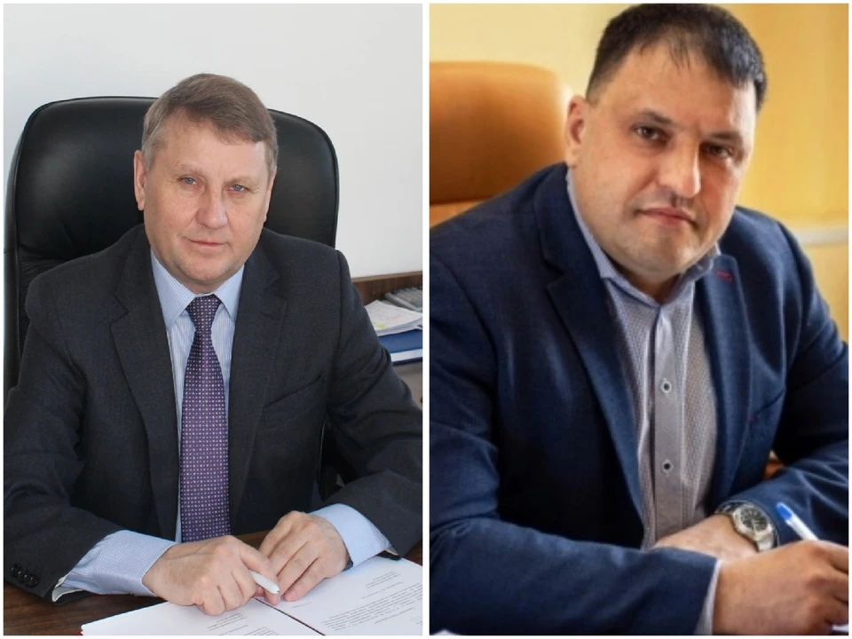 Сергей Степанов (на фото слева) возглавил Оконешниковский район, Сергей Максимов - Знаменский.