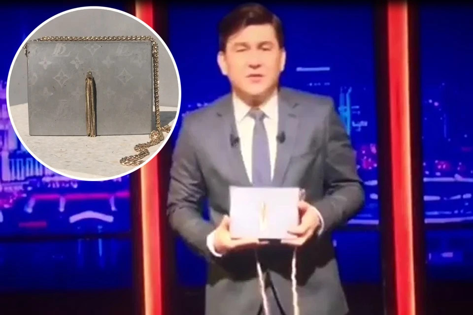 Сумочка из бетона позабавила зрителей. Фото: кадр с видео, instagram.com/petrobeton