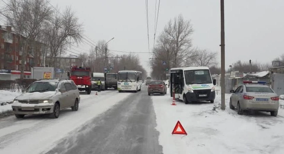 ДТП случилось на окраине города. Фото: УМВД России по Омской области