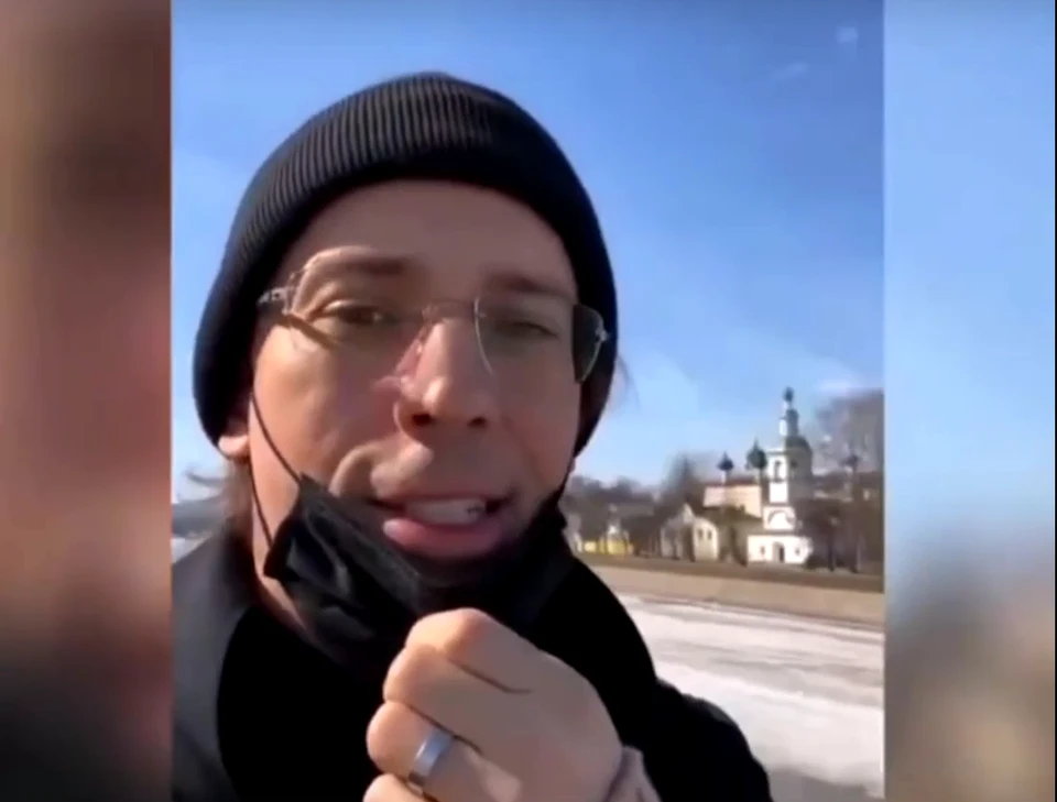 Кадр из видео артиста в соцсетях