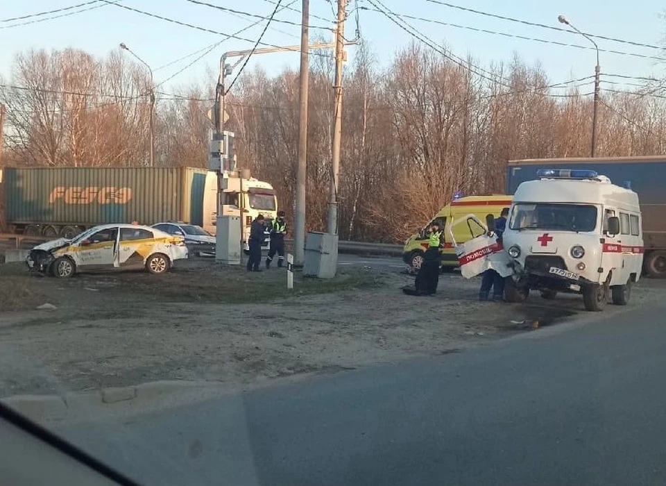В Рязани столкнулись KIА и машина скорой помощи