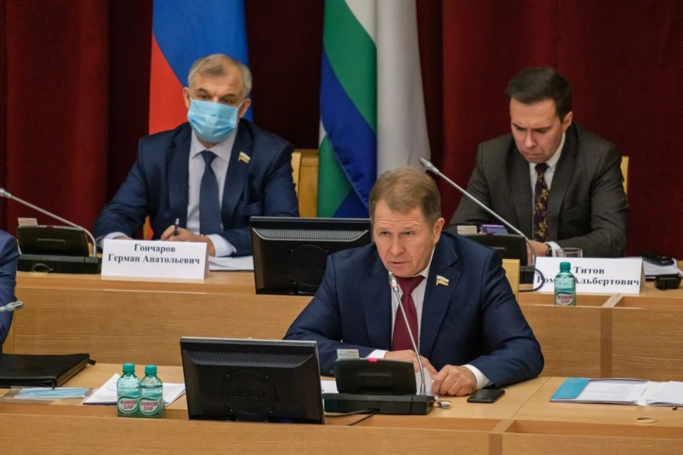 Геннадий Коновалов был избран спикером ОЗС в марте 2021 года. Фото: zsko.ru
