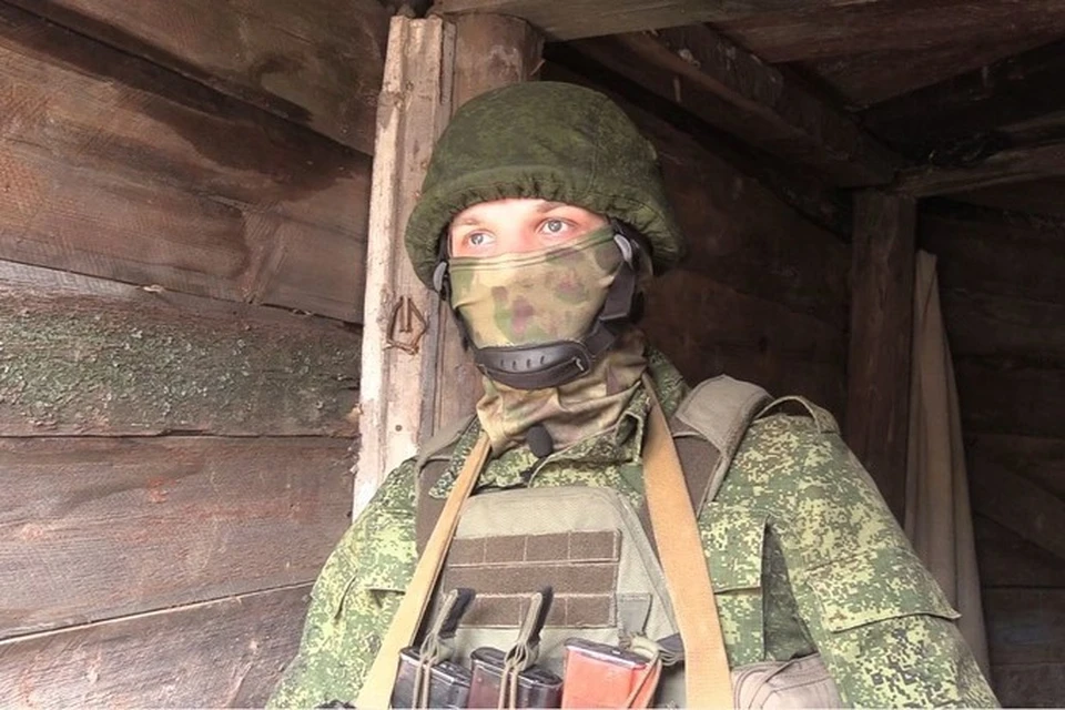 С погибшим защитником Республики простились в Стаханове 14 апреля. Фото: архив Народной милиции ЛНР