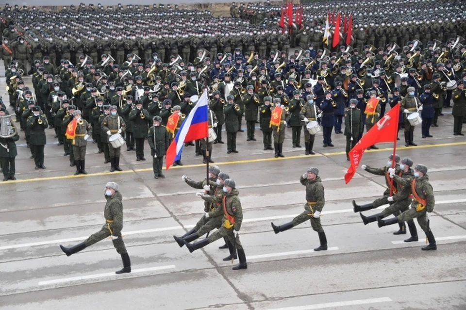 На Параде Победы 9 Мая