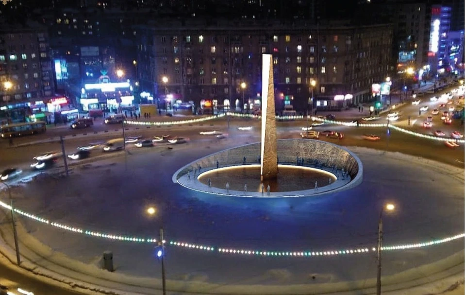 Вот так должна будет выглядеть стела в готовом виде, а где ее поставить, предлагают решить омичам.