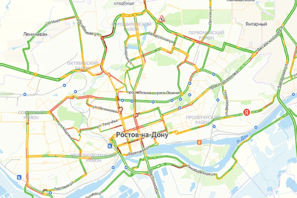 Вечерние пробки в Ростове