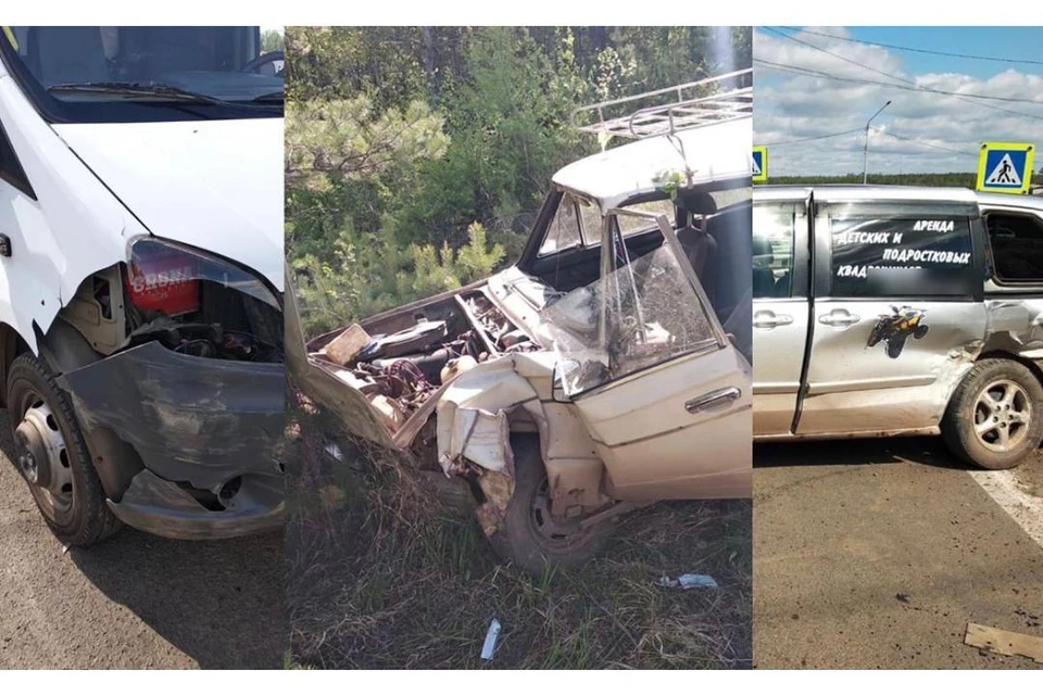 Два автомобиля столкнулись с ехавшей на вызов машиной скорой помощи в Братске