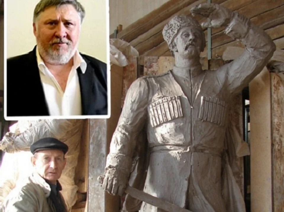 На фото два скульптора - Александр Аполлонов (выше) и Владимир Золотухин.