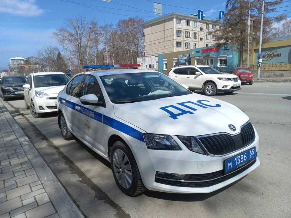 Водителя остановили на улице Сахалинской. Фото: пресс-служба