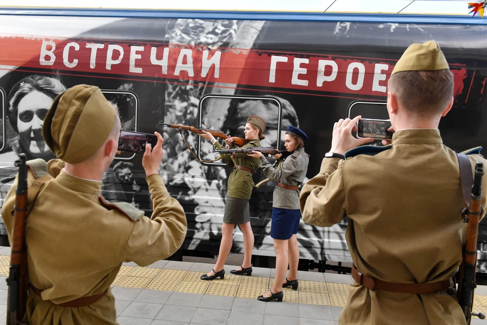 В Минске встретили «Поезд Победы»