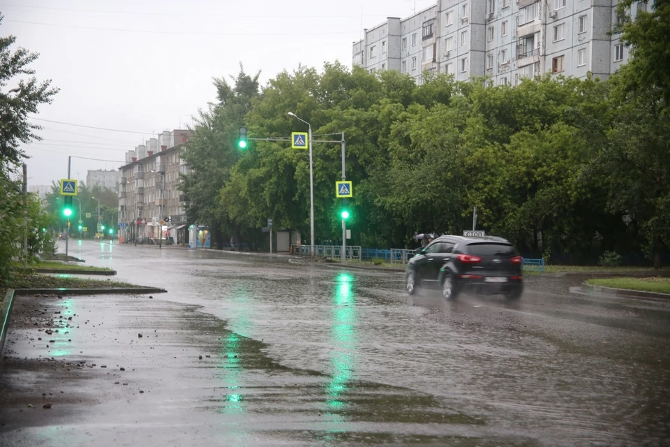 Последствия ливневого потопа в Красноярске 20 июня 2021 года
