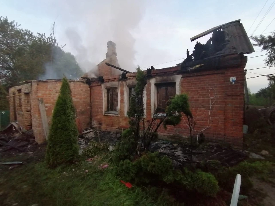 Женщина отравилась угарным газом во время возгорания