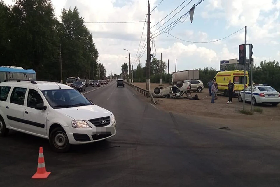 ДТП на Московском шоссе в Твери Фото: УГИБДД России по Тверской области