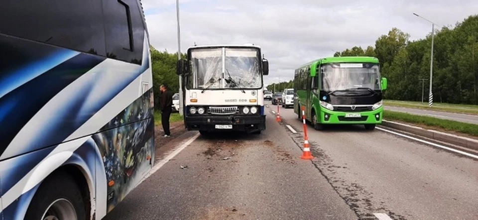 Под Тобольском произошло ДТП с участием двух автобусов, есть пострадавшие.