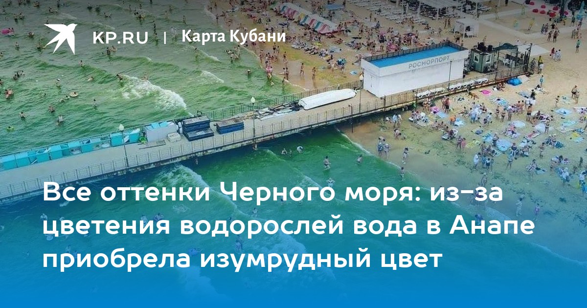 Карта цветения моря в анапе