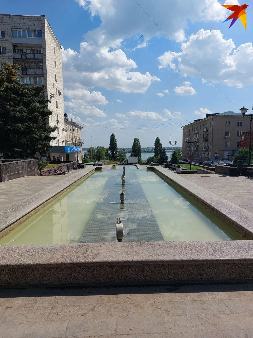 Фонтан на Волжской выключен