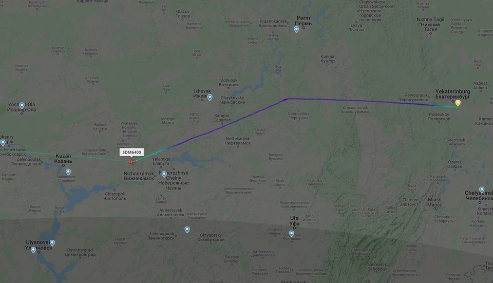 Фото: скрин с сайта с flightradar