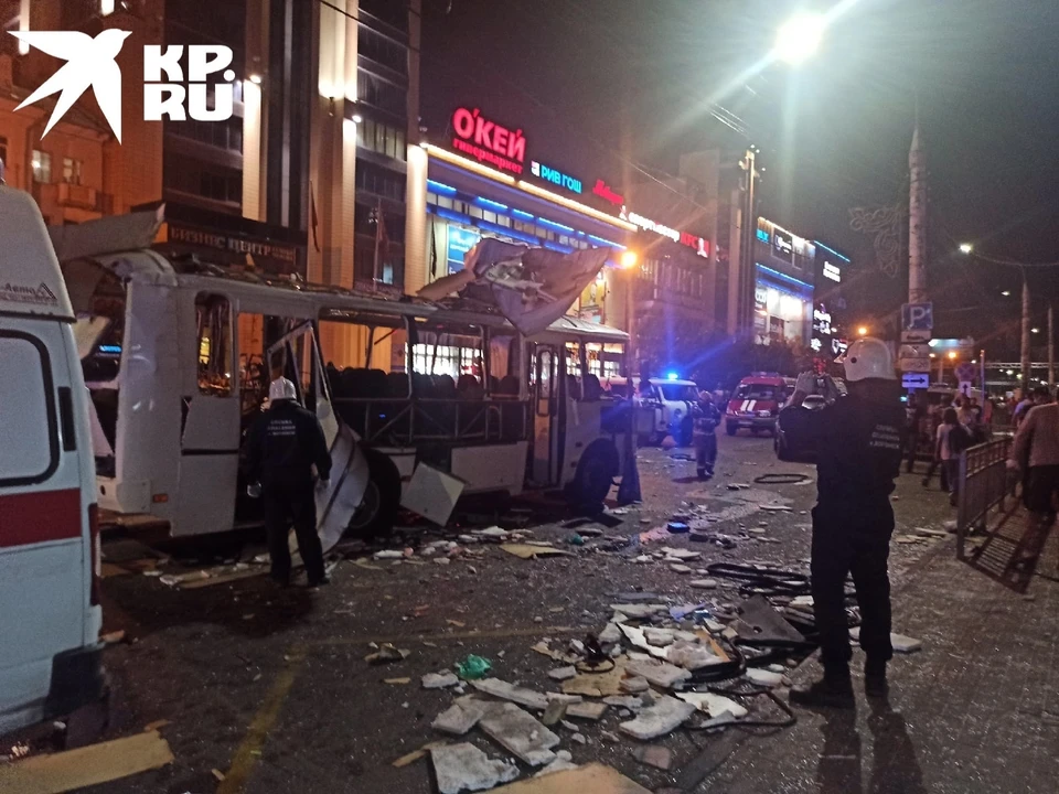 Взрыв автобуса у ГЧ в Воронеже