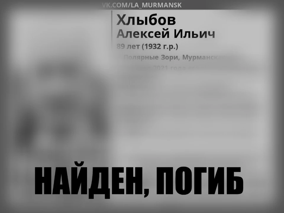 О том, что пенсионер погиб, сообщили волонтеры поисково-спасательного отряда "ЛизаАлерт" в Мурманской области. Фото: Поисковый отряд "ЛизаАлерт" Мурманской области / vk.com/la_murmansk