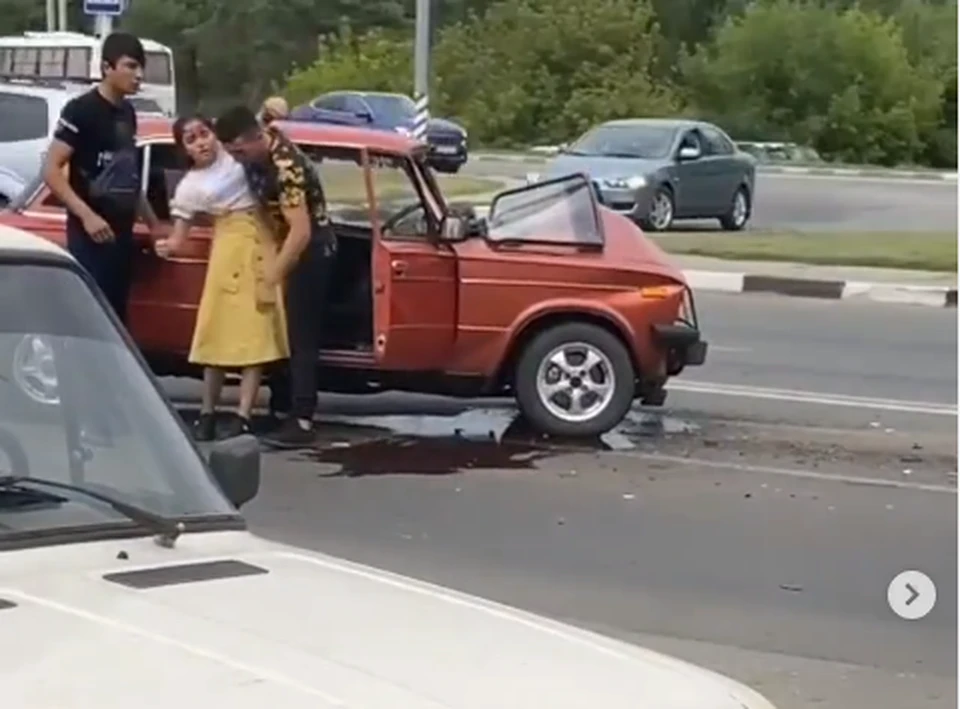 Авария у моста в Энгельсе