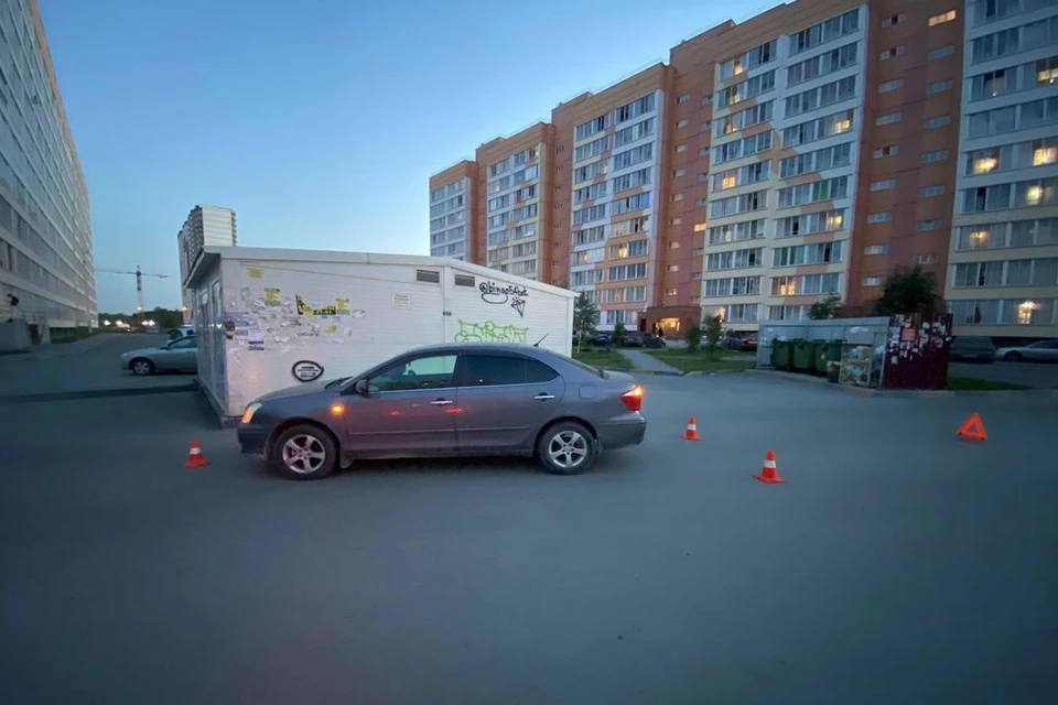 В Новосибирске, вечером 27 августа, иномарка сбила велосипедиста. Фото: Госавтоинспекция по Новосибирску