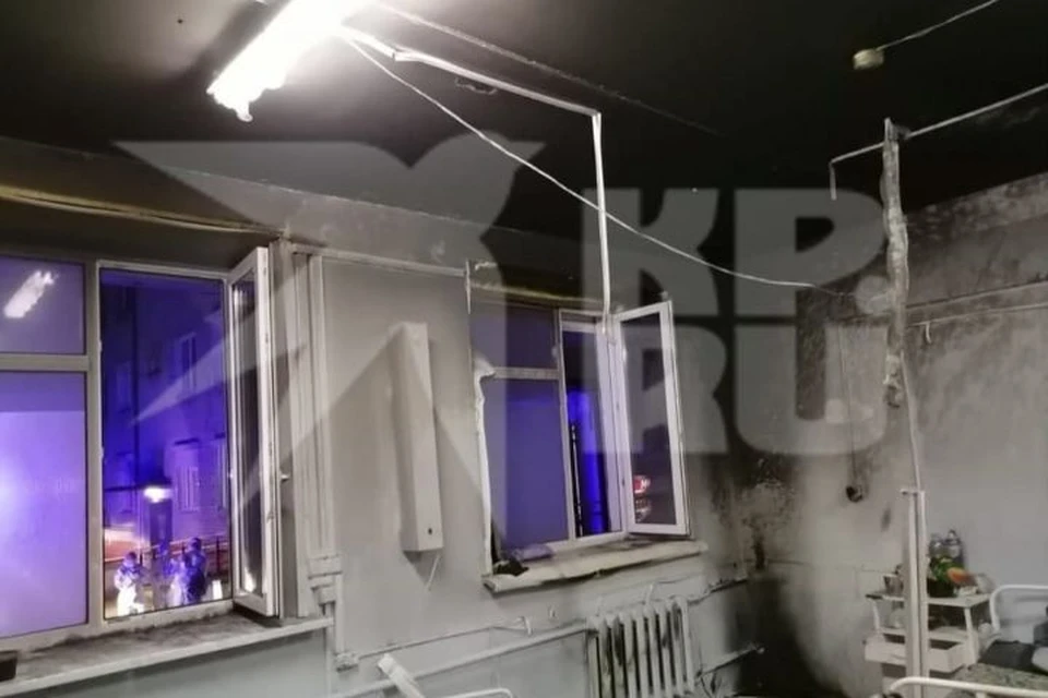 Палата, в которой произошел пожар сейчас выглядит так.