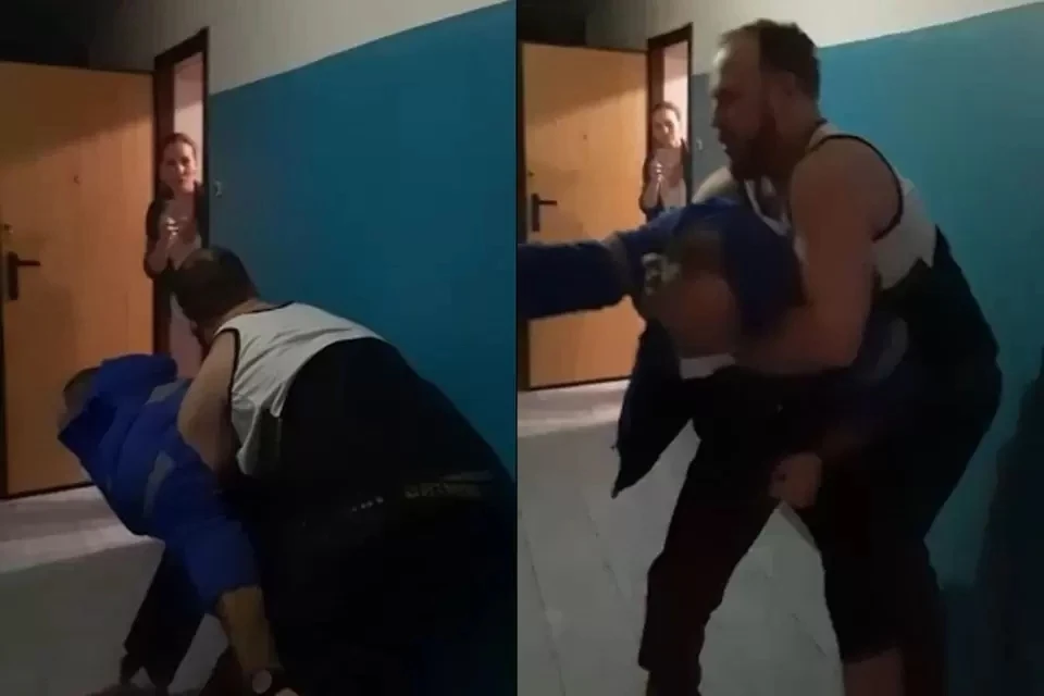 Мужчина напал на врача около своей квартиры. Фото: кадр из видео
