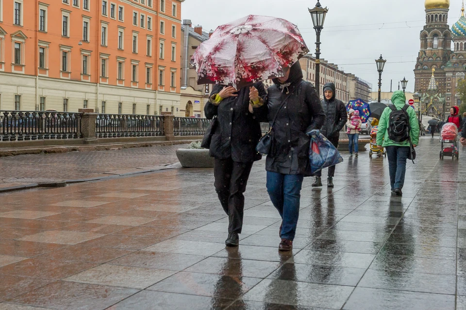 Неделя в Петербурге начнется с сильных дождей 13 сентября