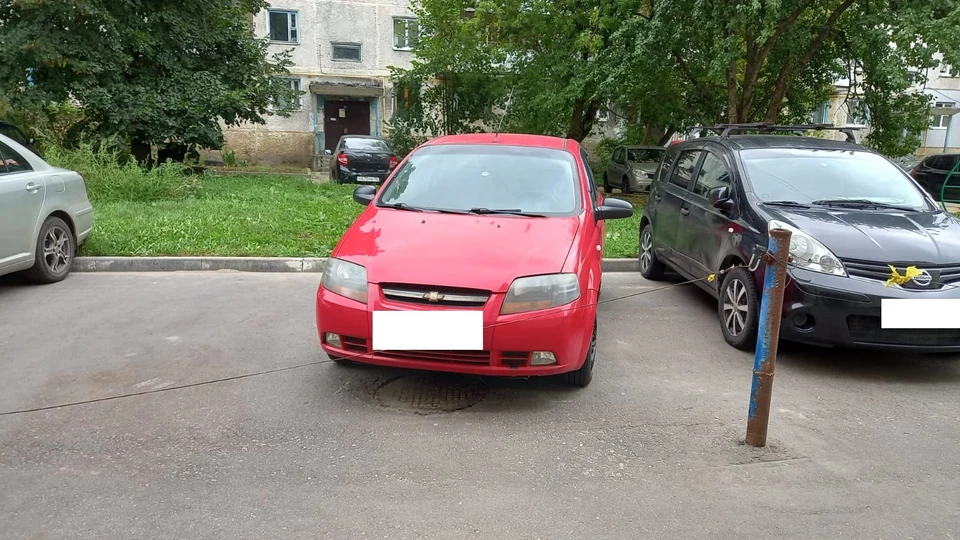 Два автомобиля нарушителей.