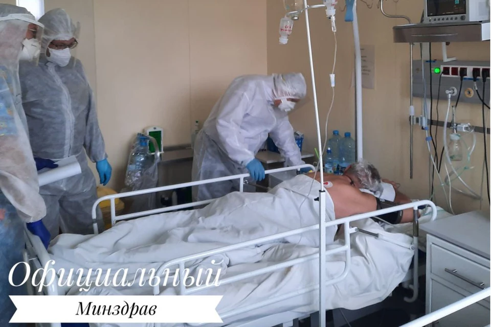 Министр здравоохранения посетил "красную зону". Фото: телеграм-канал Минздрава.