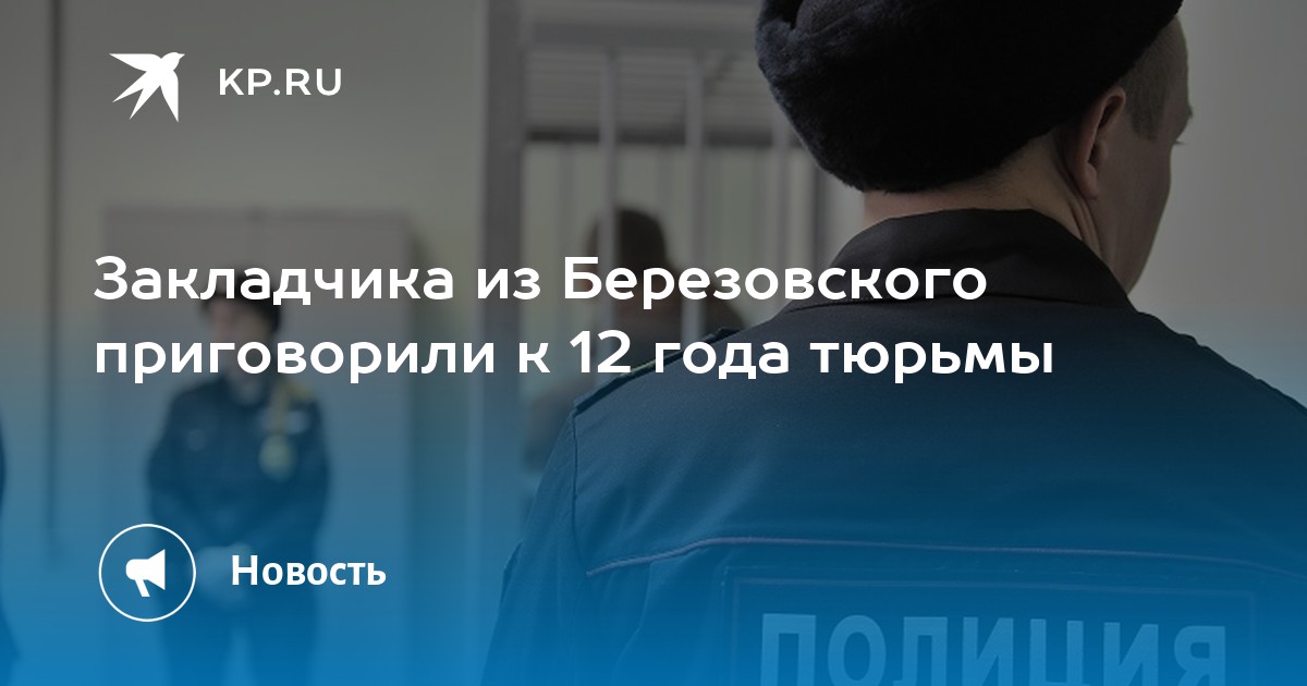 Закладчика из Березовского приговорили к 12 года тюрьмы - Vimarsana News