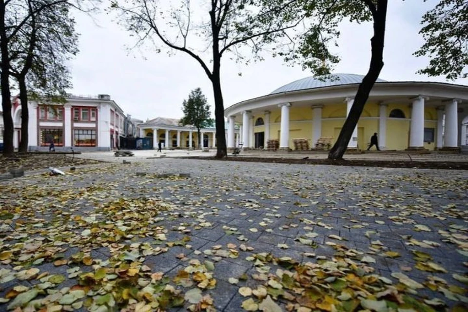 Мэр Ярославля проверил ремонт сквера у Ротонды