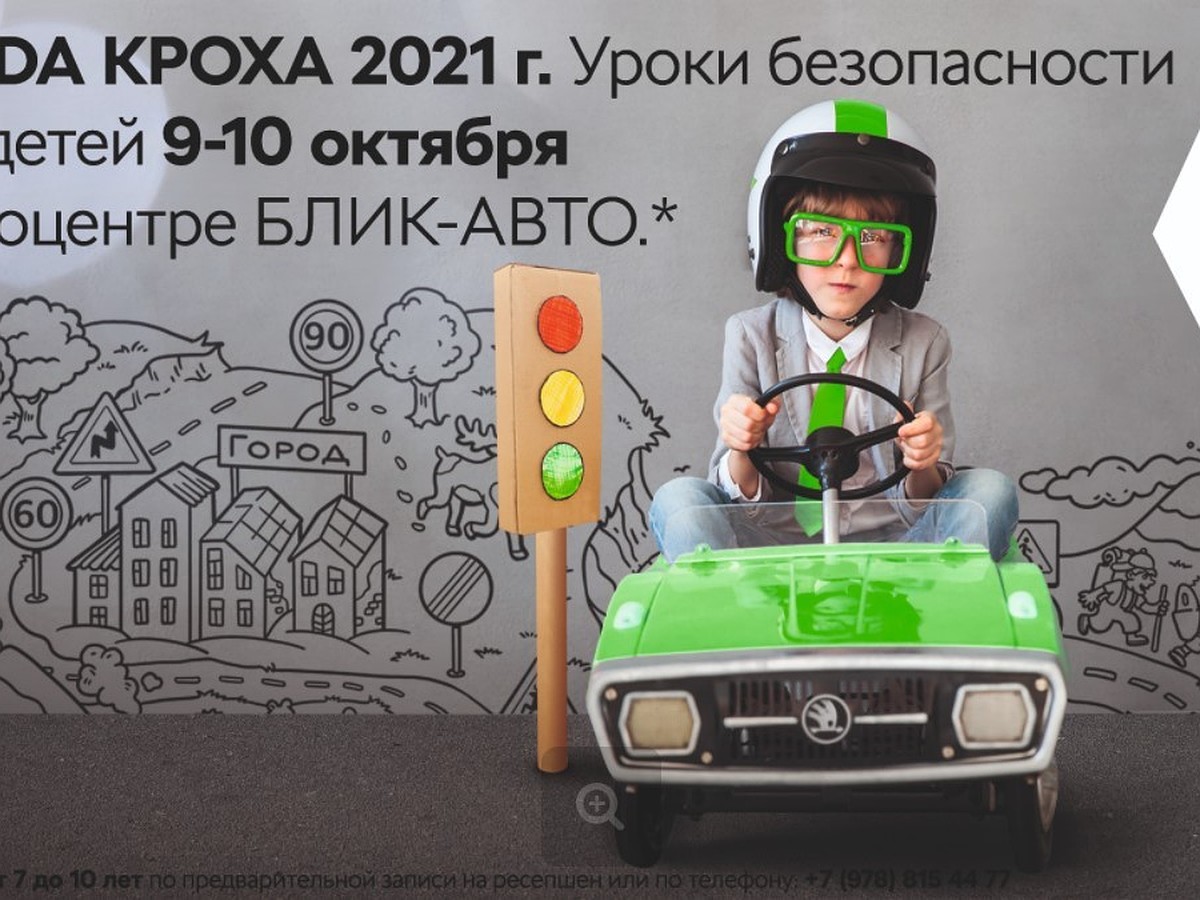 Проект «SKODA КРОХА» расскажет детям о соблюдении безопасности движения -  KP.RU