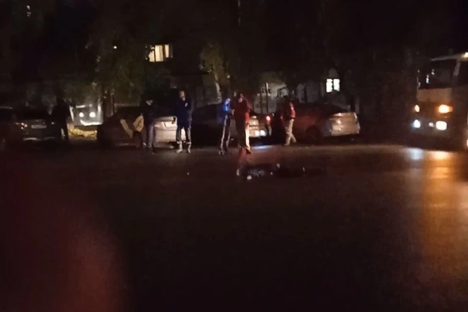 Фура сбила мужчину в Первомайском районе. Фото: Кадр из видео