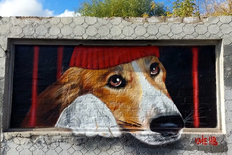 Новый стрит-арт в городе. Фото: VK/Катерина Крутилова