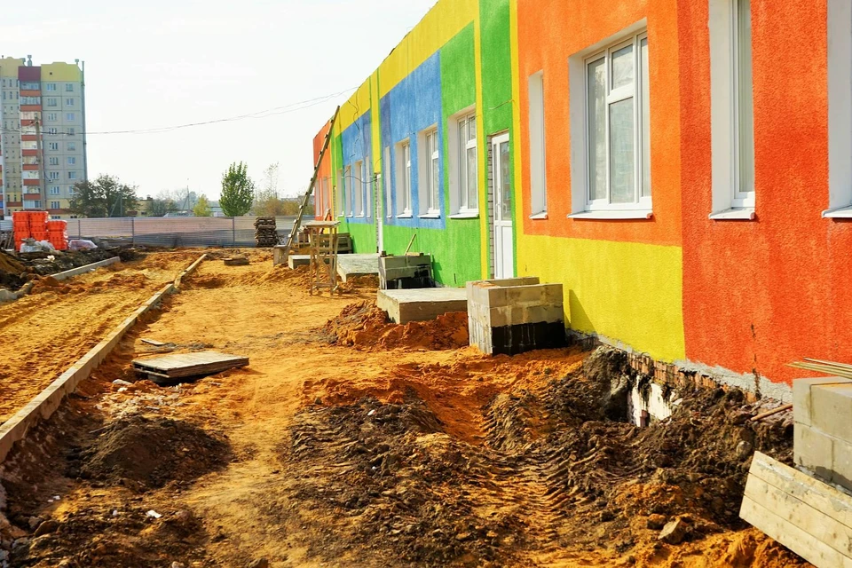 Детский сад на Планерной в Орле планируют доделать к декабрю 2021 года. Фото: пресс-служба администрации города
