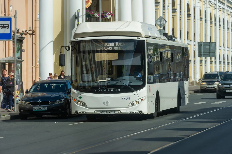 Три автобусных маршрута изменятся в центре Петербурга из-за дорожных работ.