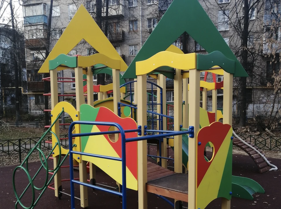 Две новые детские площадки появились в Московском районе Фото: Управление по связям со СМИ администрации Нижнего Новгорода