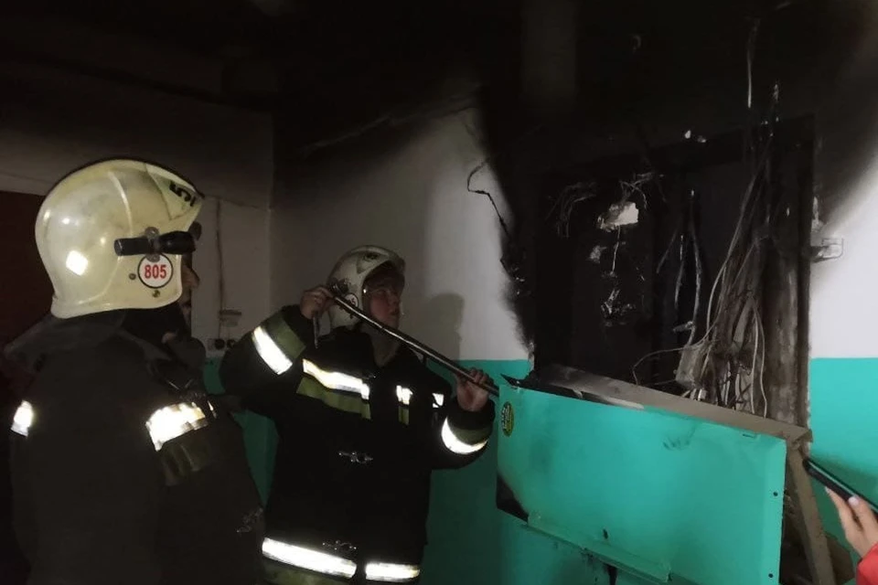 Пожар в барнаульской многоэтажке