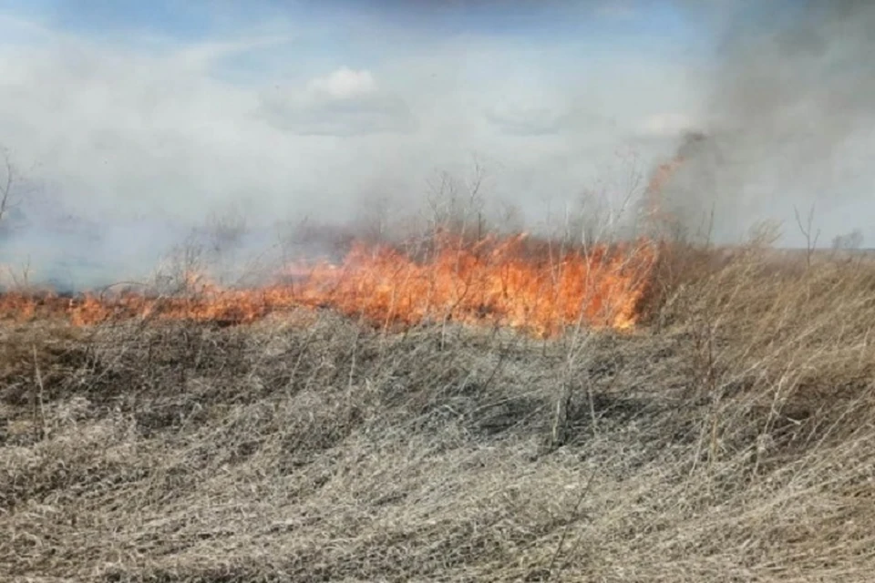 На Колыме горит тундра в 20-градусный мороз. Фото: пресс-служба министерства природных ресурсов и экологии Магаданской области.