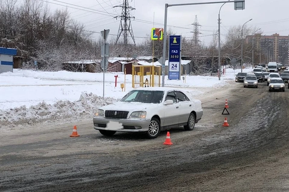 Ребенок переходил дорогу по пешеходному переходу. Фото: отдел пропаганды ГИБДД по Новосибирской области